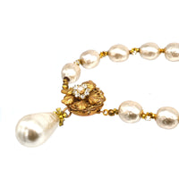 1960s Miriam Haskell Faux Pearl Necklace