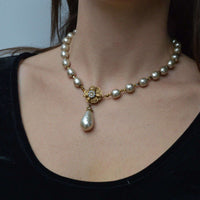 1960s Miriam Haskell Faux Pearl Necklace