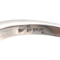 Modern 18ct White Gold, Solitaire Ring with Diamond Shoulders