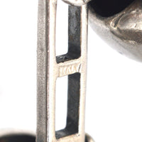 Modern Silver Skull cufflinks