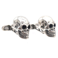 Modern Silver Skull cufflinks