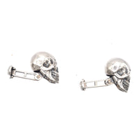 Modern Silver Skull cufflinks