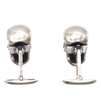 Modern Silver Skull cufflinks