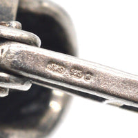 Modern Silver Skull cufflinks