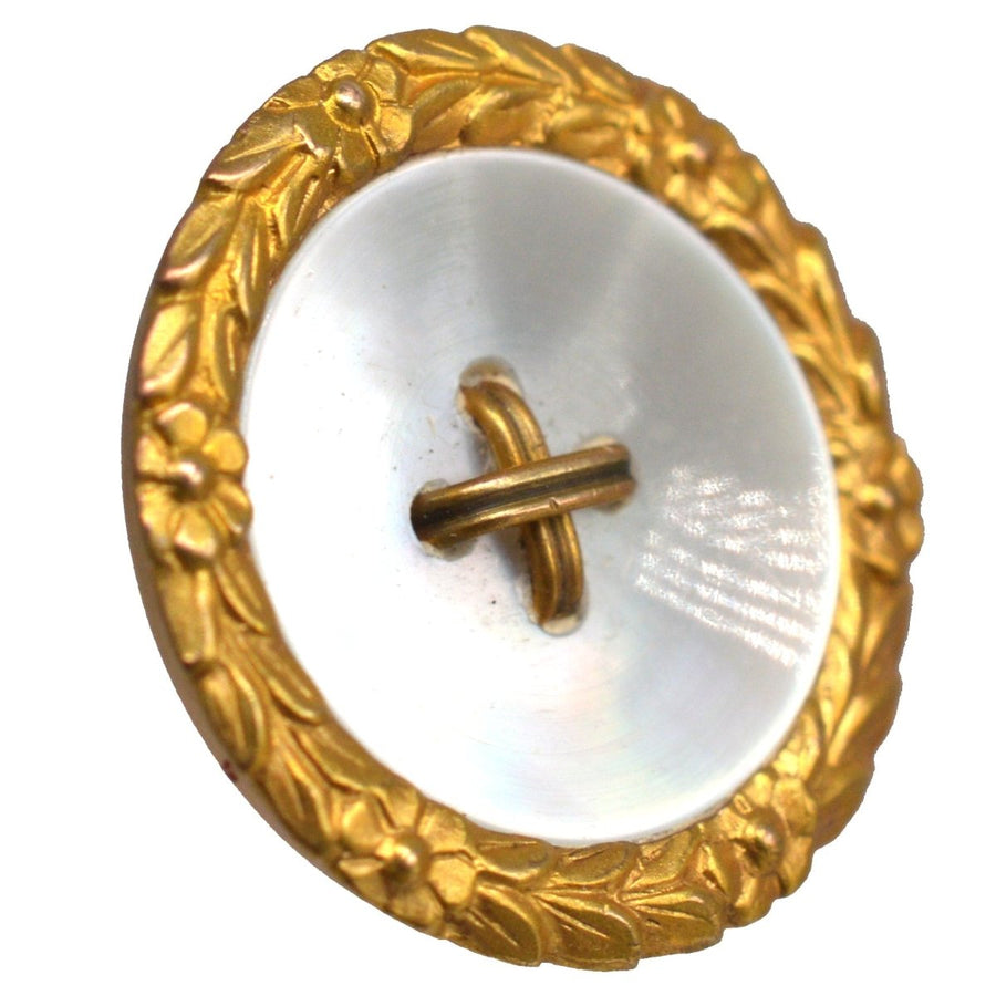 Edwardian 9ct Gold Mother of Pearl Buttons in Original Case | Parkin and Gerrish | Antique & Vintage Jewellery