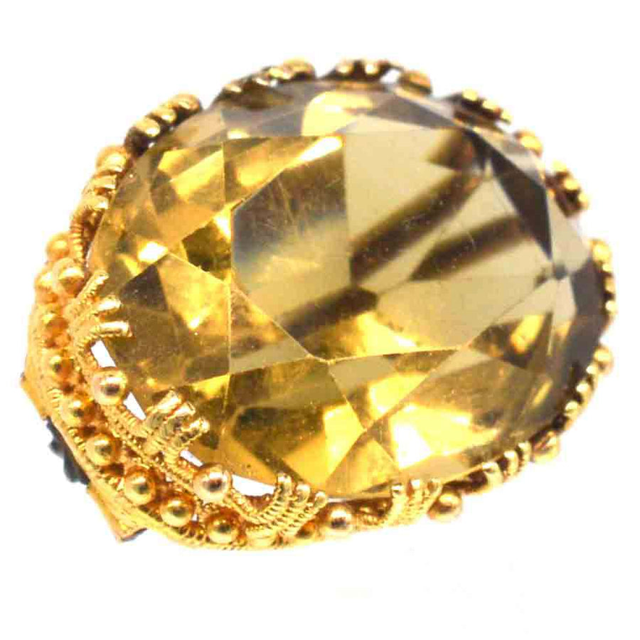 Small Regency 18ct Gold Citrine Brooch | Parkin and Gerrish | Antique & Vintage Jewellery