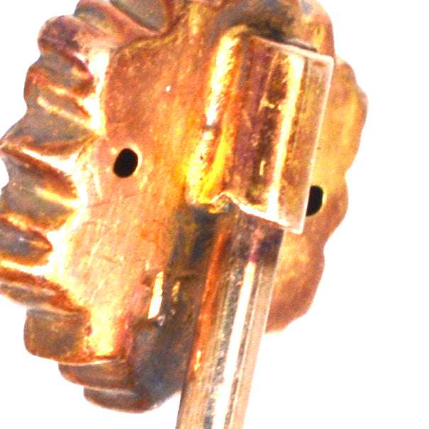 Victorian 15ct Gold Pearl and Ruby Cluster Tie Pin | Parkin and Gerrish | Antique & Vintage Jewellery