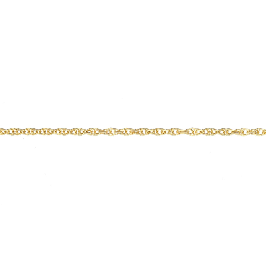 Contemporary 9ct Yellow Gold Prince of Wales Rope Chain 16"/40cm, crafted from solid 9ct gold for everyday wear.