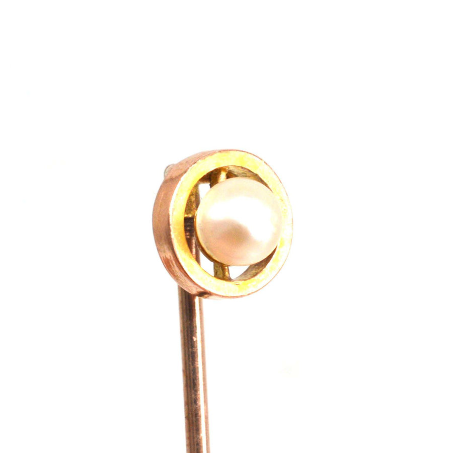 Krawattennadel aus 9 Karat Gold des frühen 20.