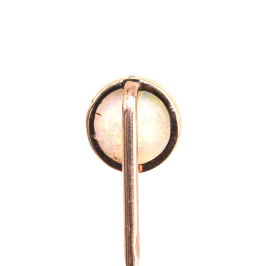 Edwardian 9ct Gold Opal Krawattennadel