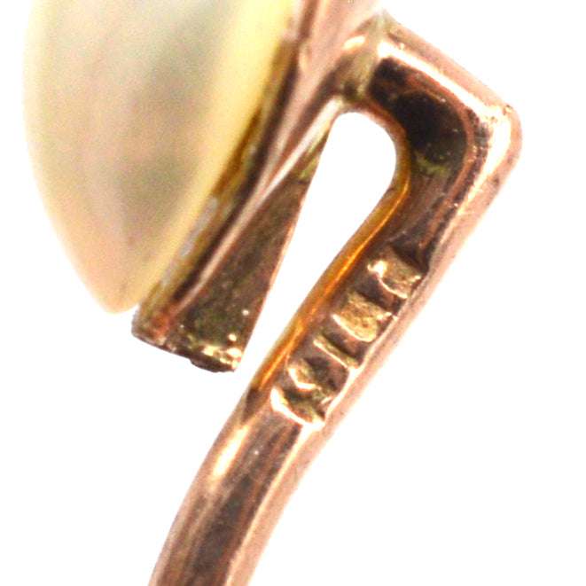 Edwardian 9ct Gold Blister Perle Krawattennadel | Parkin und Gerrish | Antique & Vintage Jewellery