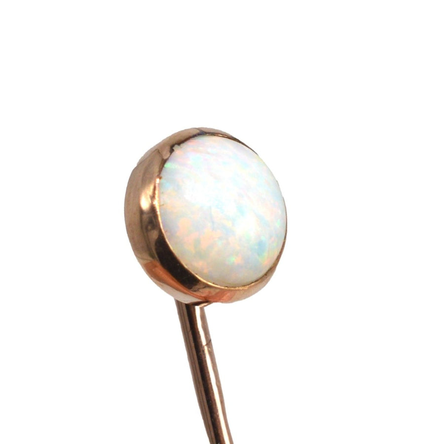 Edwardian 9ct Gold Opal Krawattennadel | Parkin und Gerrish | Antike & Vintage-Schmuck