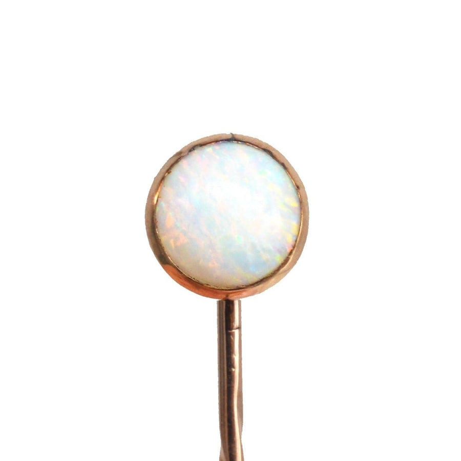 Edwardian 9ct Gold Opal Krawattennadel | Parkin und Gerrish | Antike & Vintage-Schmuck