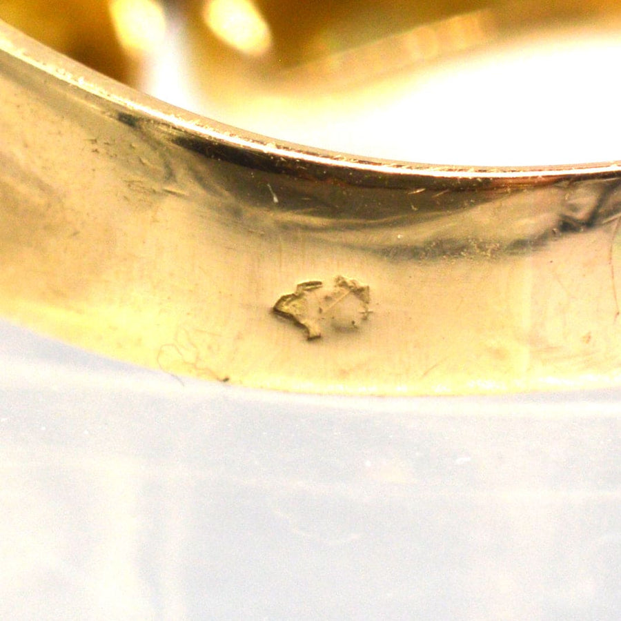 Französischer Retro-Diamantring aus 18-karätigem Gold und Platin | Parkin and Gerrish | Antiker & Vintage-Schmuck