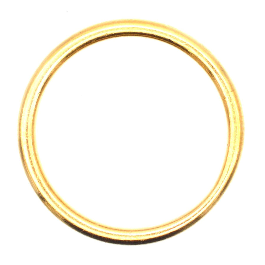 Traditioneller Ehering aus 18-karätigem Gelbgold im Art-Déco-Stil, 2,5 mm, mit einem abgerundeten Profil für mehr Komfort.