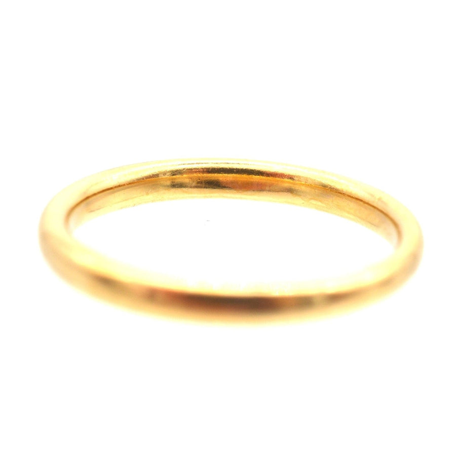 Traditioneller Ehering aus 18-karätigem Gelbgold im Art-Deco-Stil, 2,5 mm, perfekt für Komfort und Stil.