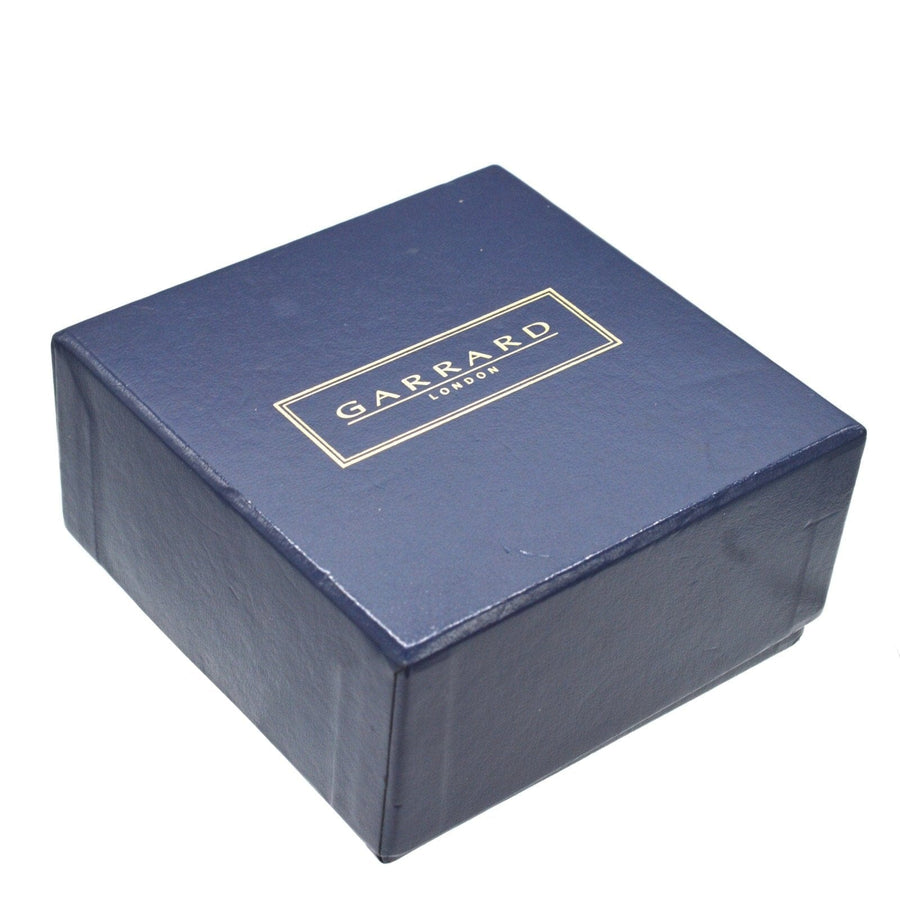 Originalschachtel für den Reisewecker Vintage Limited Edition Garrard mit blauem Lederdesign und Logo.