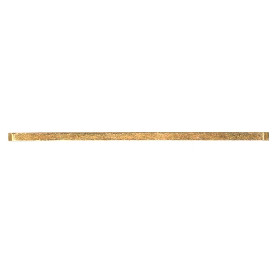 1960 9ct Gold Plain apartment Bar Brooch | Parkin and Gerrish | Antique & Vintage Jewellery