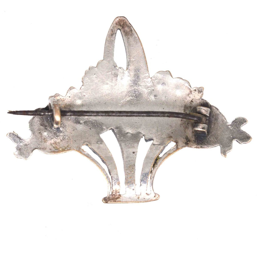 Edwardian Silver Coloured Paste Giardinetti Brooch | Parkin and Gerrish | Antique & Vintage Jewellery
