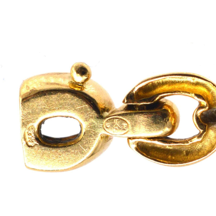 Vintage 18ct Gold and Emerald Bracelet | Parkin and Gerrish | Antique & Vintage Jewelry