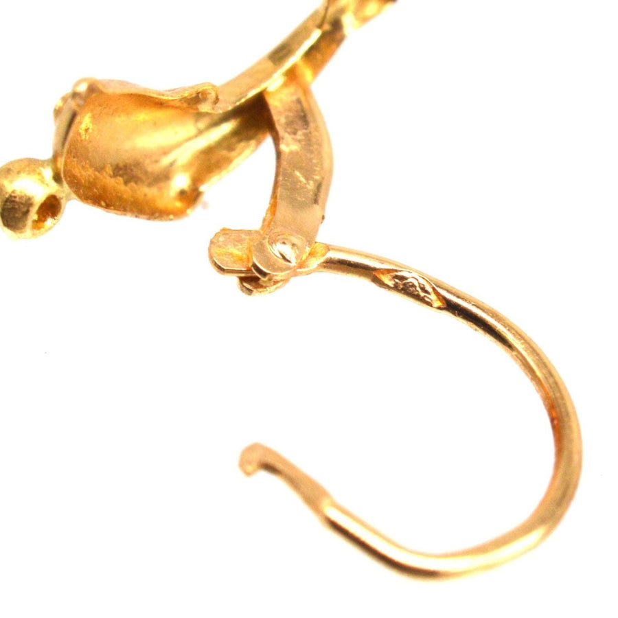 Vintage 18ct Gold Dolphin Sleeper Earrings | Parkin and Gerrish | Antique & Vintage Jewelry